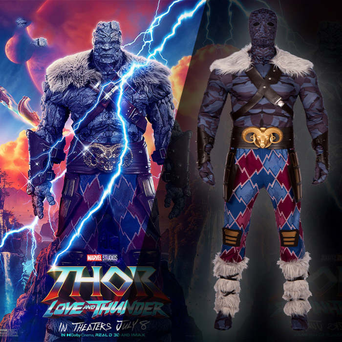 Thor Love And Thunder Korg Outfits Halloween Cosplay Costume