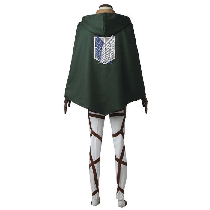 Attack On Titan Shingeki No Kyojin Levi Ackerman Scout Regiment Cosplay Costume - No Boots