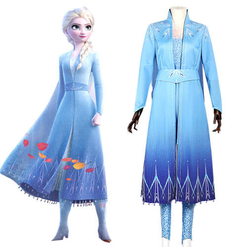  Frozen 2 Elsa  Edition Cosplay Costume