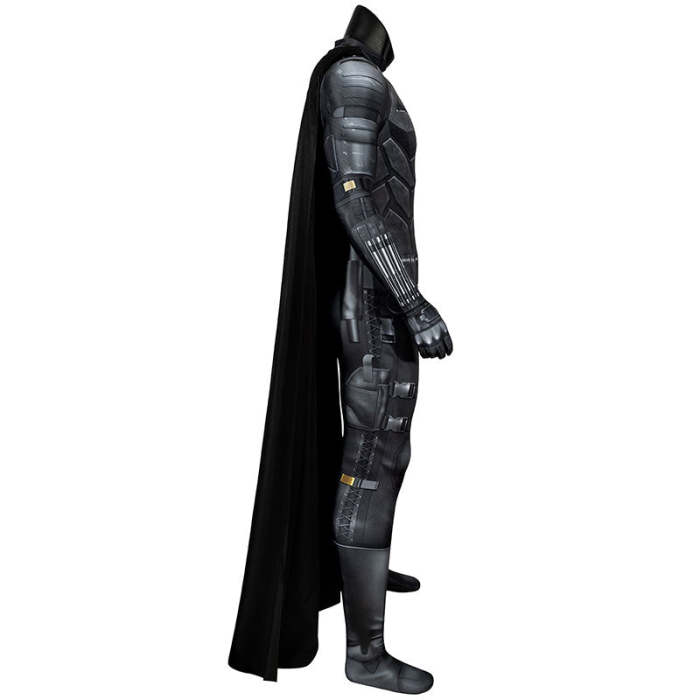 Dc The Batman  Bruce Wayne Robert Pattinson Zentai Jumpsuit Cosplay Costume