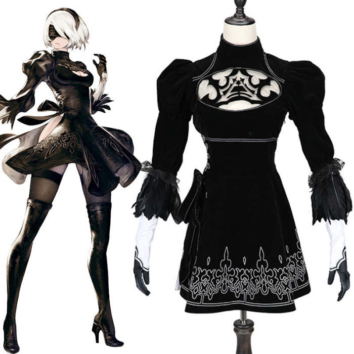 Nier: Automata 2B Yorha No.2 Type B Halloween Cosplay Costume