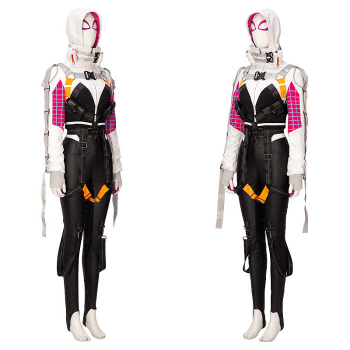 Spiderman Spider-Gwen Stacy Outfit Halloween Cosplay Costume