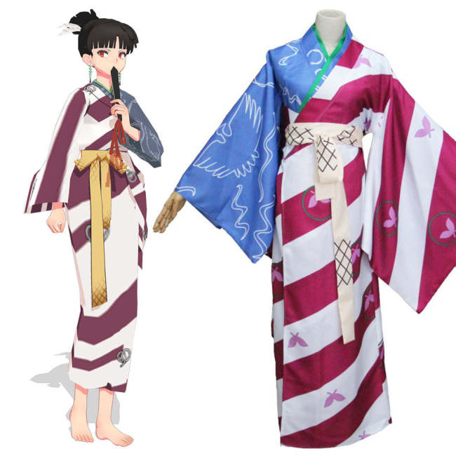 Inuyasha Kagura Kimono Cosplay Costume