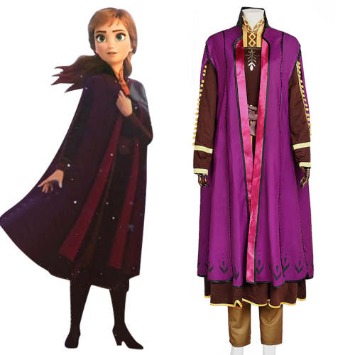 Frozen 2 Anna Cosplay Costume Special Sale