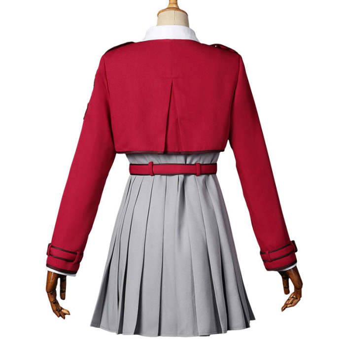 Lycoris Recoil Chisato Nishikigi Red Uniform Cosplay Costume