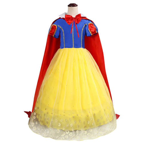 Kids Child Size Disney Snow White Princess Cosplay Costume