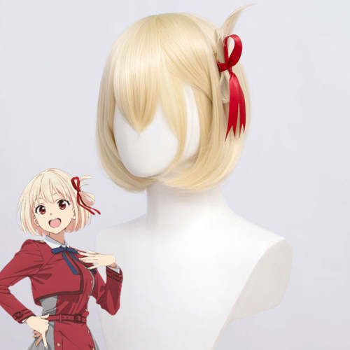 Lycoris Recoil Chisato Nishikigi Golden Cosplay Wig