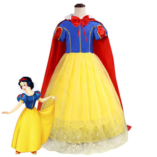 Kids Child Size  Snow White Princess Cosplay Costume