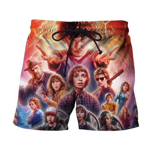 Stranger Things Printed Shorts