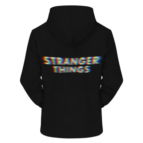 Stranger Things Solid Black Hoodie