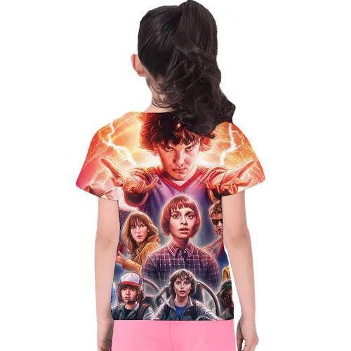 Stranger Things Printed T-Shirt For Kids