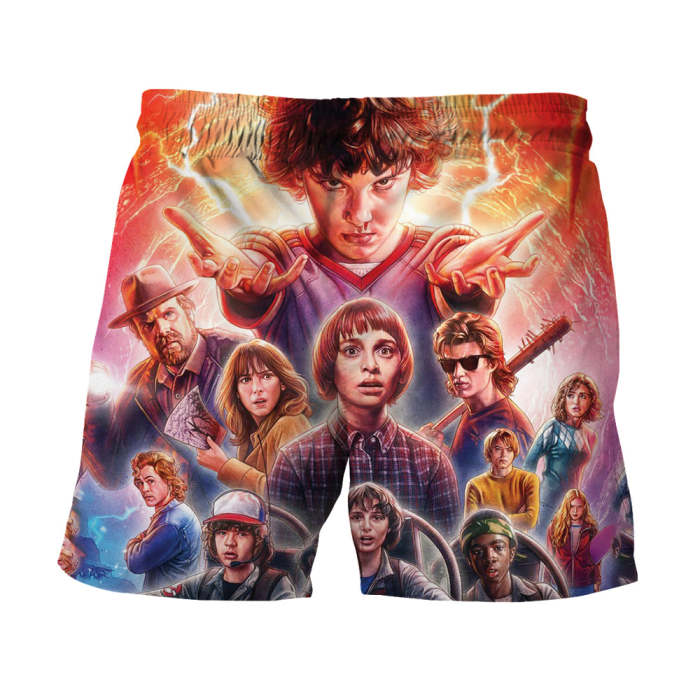 Stranger Things Printed Shorts