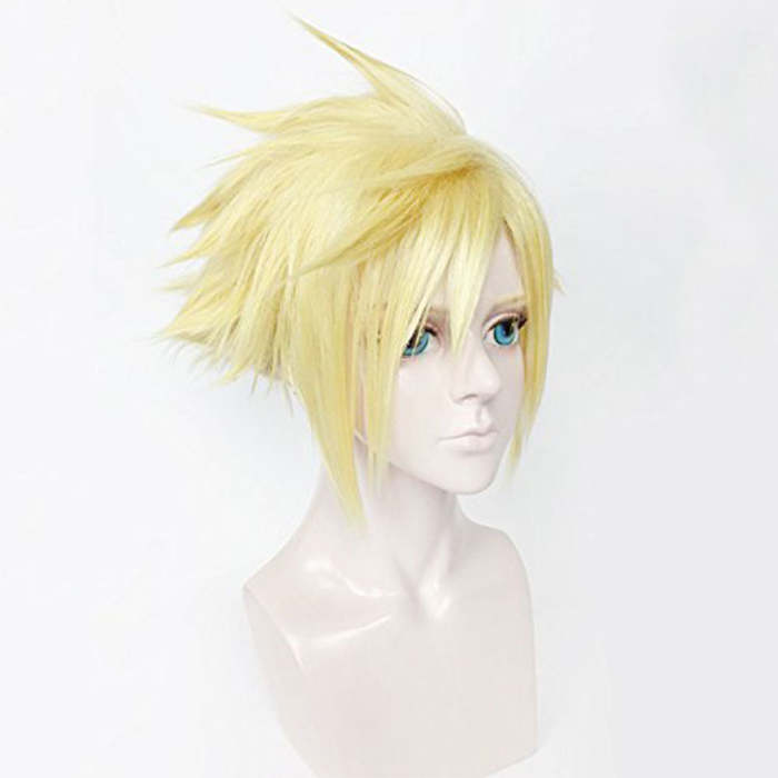 Final Fantasy Vii Remake Ff7 Cloud Strife Golden Cosplay Wig