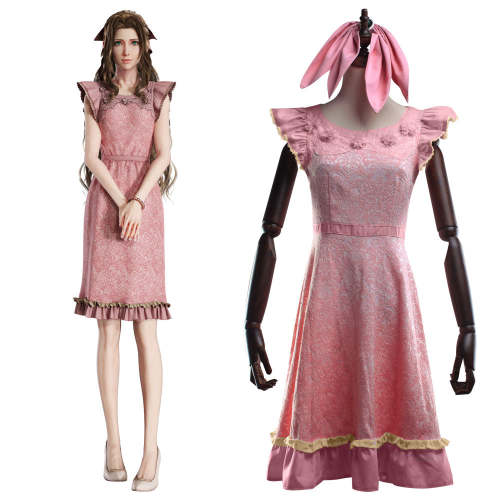 Final Fantasy Vii Remake Ff7 Aerith Gainsborough Dress Cosplay Costume
