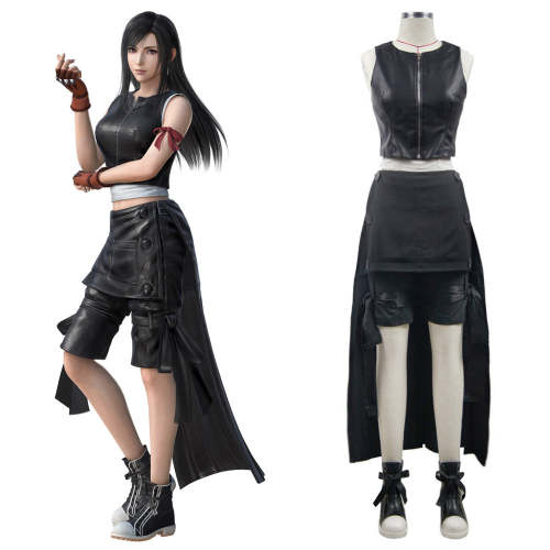 Final Fantasy Vii: Advent Children Tifa Lockhart Black Cosplay Costume