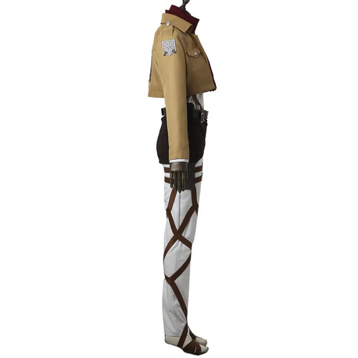 Attack On Titan Shingeki No Kyojin Mikasa Akkaman Mikasa Ackerman 104Th Cadet Corps Cosplay Costume - No Boots