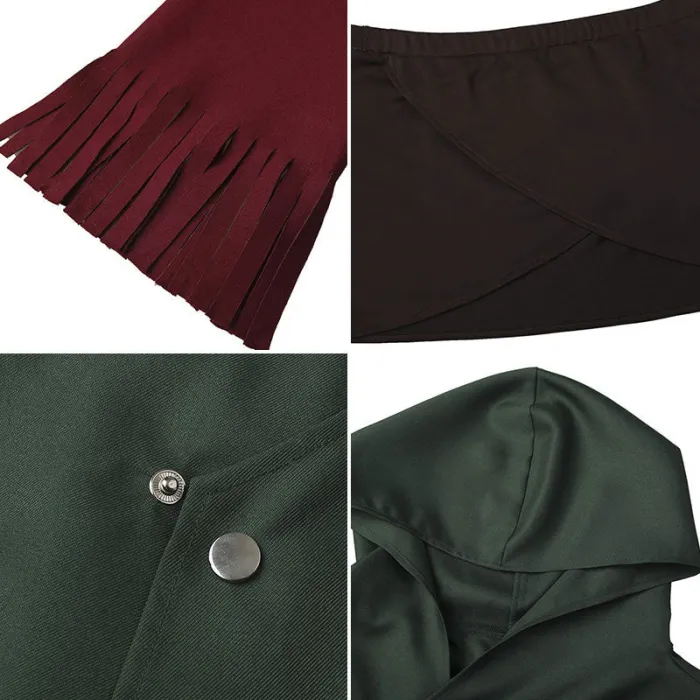 Attack On Titan Shingeki No Kyojin Mikasa Akkaman Mikasa Ackerman 104Th Cadet Corps Cosplay Costume - No Boots