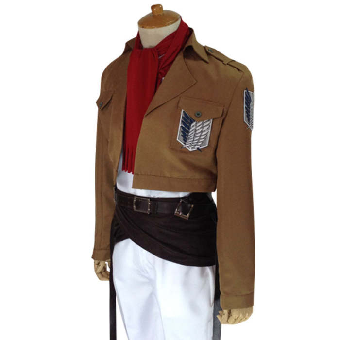 Attack On Titan Shingeki No Kyojin Mikasa Akkaman Mikasa Ackerman Scout Regiment Cosplay Costume
