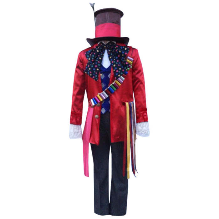 Alice In Wonderland:Through The Looking Glass Mad Hatter Cosplay Costume