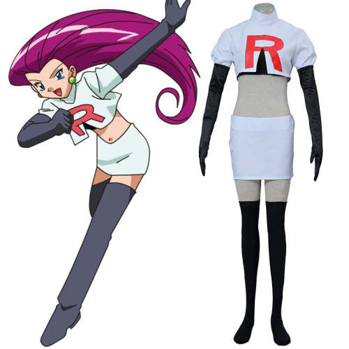 Pokémon Pokemon Pocket Monster Team Rocket Jessie Musashi Cosplay Costume
