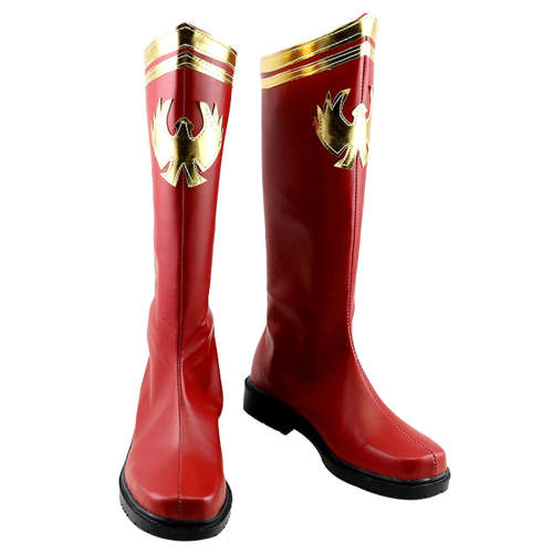The Boys Homelander Red Shoes Cosplay Boots - No Metal Accessory