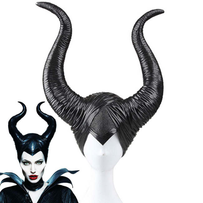  Maleficent Movie Black Witch Angelina Jolie Headwear Cosplay Accessory Prop