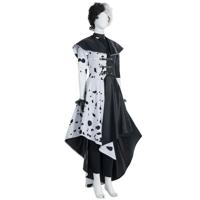  Movie Cruella De Vil Only Coat Halloween Cosplay Costume