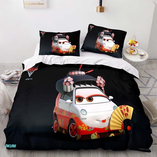 Cartoon Cars Bedding Set Quilt Cover Without Filler