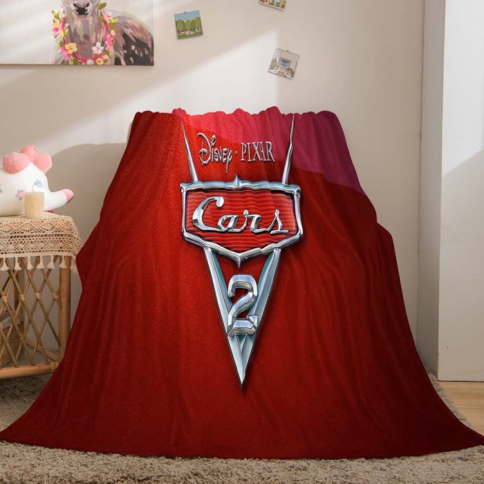 Cars Pattern Blanket Flannel Throw Room Decoration