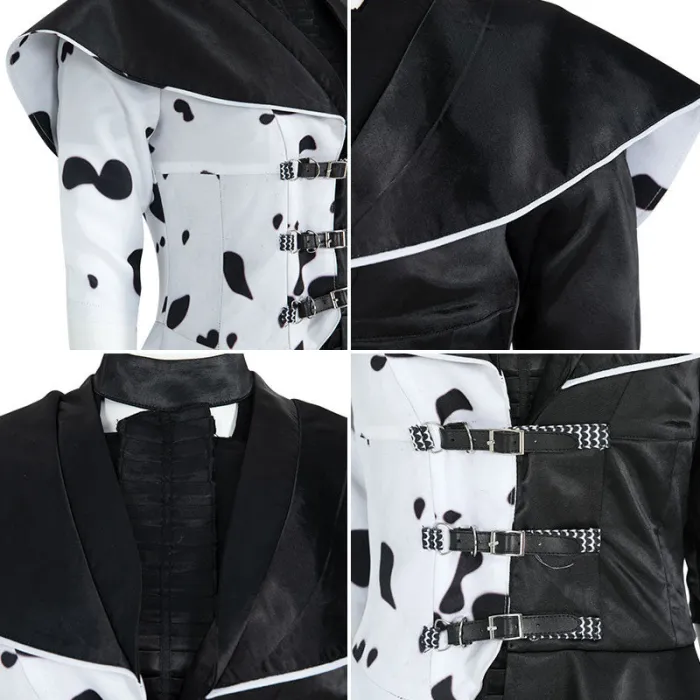  Movie Cruella De Vil Only Coat Halloween Cosplay Costume