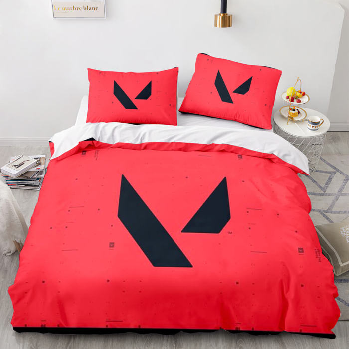 Game Valorant Bedding Set Duvet Cover Bed Sheet Sets