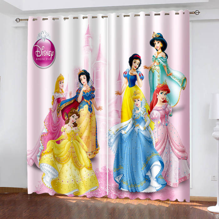Snow White Curtains Cosplay Blackout Window Drapes