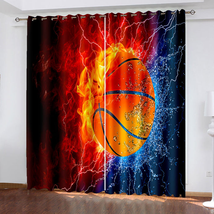 Nba Basketball Curtains Blackout Window Drapes