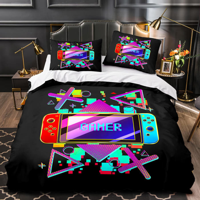 Game Controller Gamepad Bedding Set Quilt Duvet Cover Bed Sheet Sets