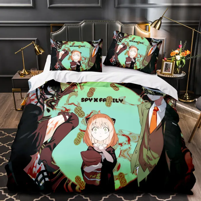 Spy×Family Bedding Set Cosplay Quilt Duvet Covers Bed Sheet Sets