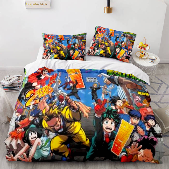 My Hero Academia Bedding Set Cosplay Duvet Covers Bed Sheets Sets