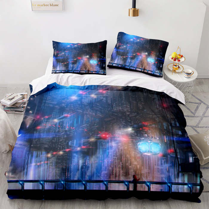 Cyberpunk Bedding Set Duvet Covers Cosplay Bed Sheet Sets