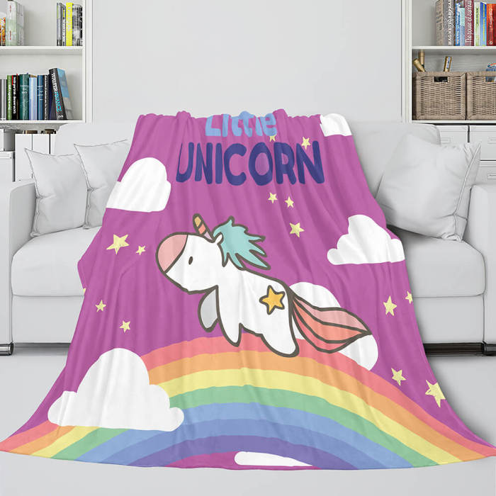 Unicorn Blanket Flannel Fleece Throw Cosplay Blanket Christmas Gift