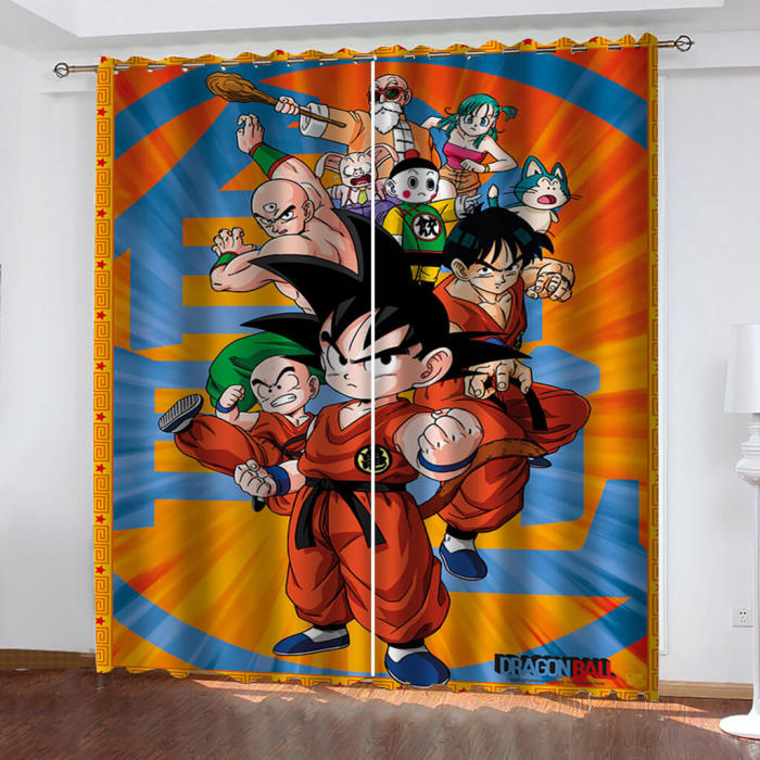 Dragon Ball Curtains Blackout Window Treatments Drapes For Room Decor