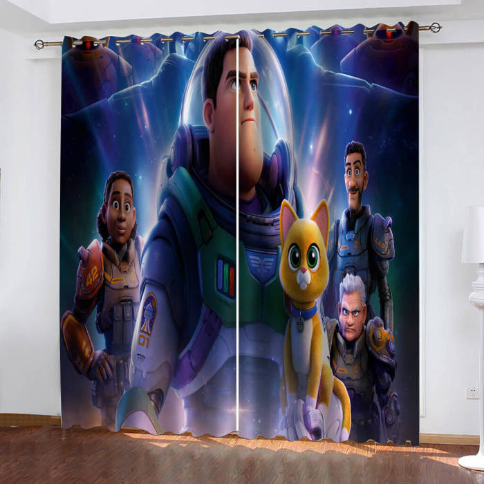 Lightyear Curtains Cosplay Blackout Window Drapes