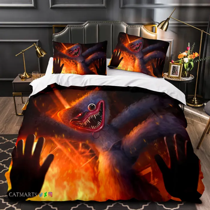 Game Poppy Playtime Bedding Set Cosplay Quilt Duvet Cover Bed Sheet Sets
