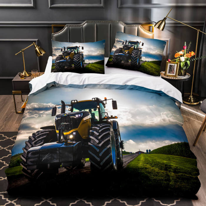 Tractor Pattern Bedding Set Duvet Cover Without Filler