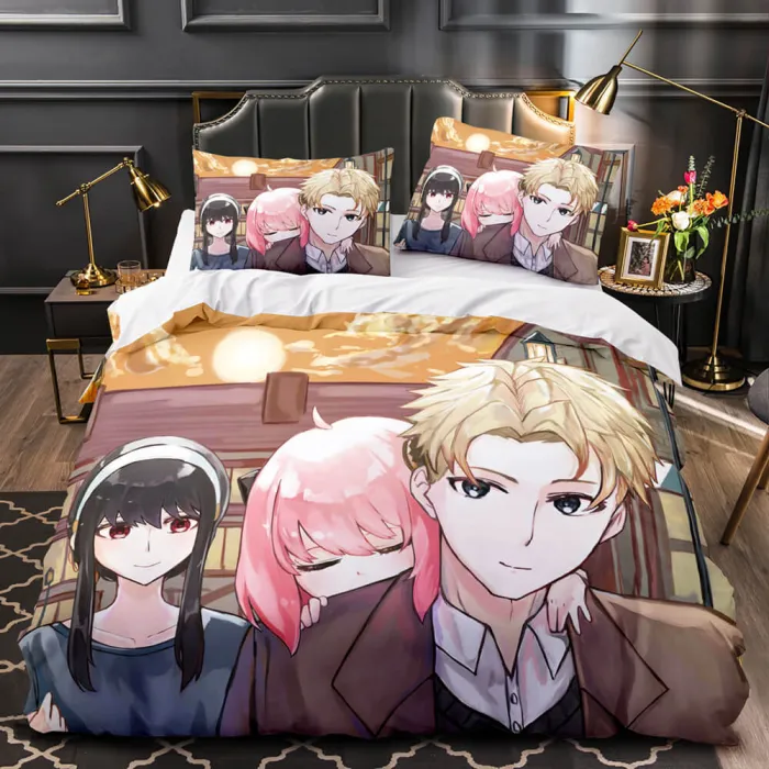 Spy×Family Bedding Set Quilt Duvet Cover Bed Sheets For Room Decoration