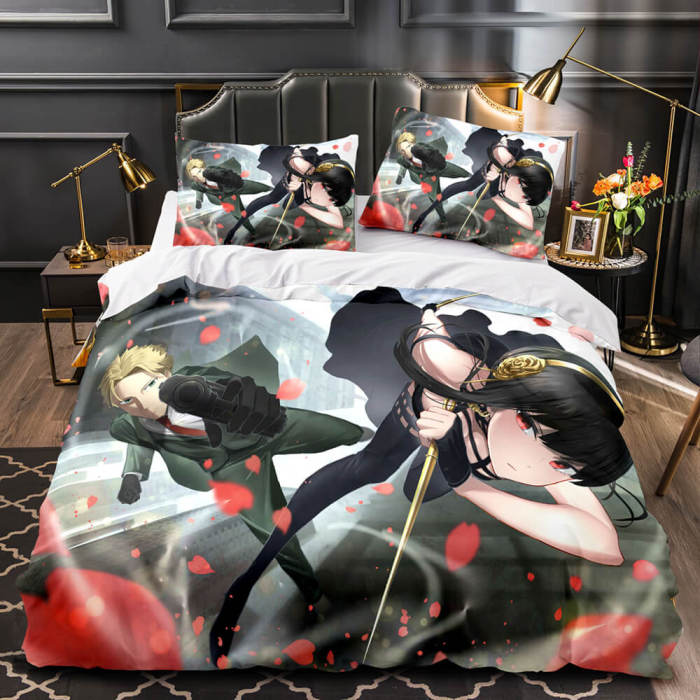 Spy×Family Bedding Set Quilt Duvet Cover Bed Sheets For Room Decoration