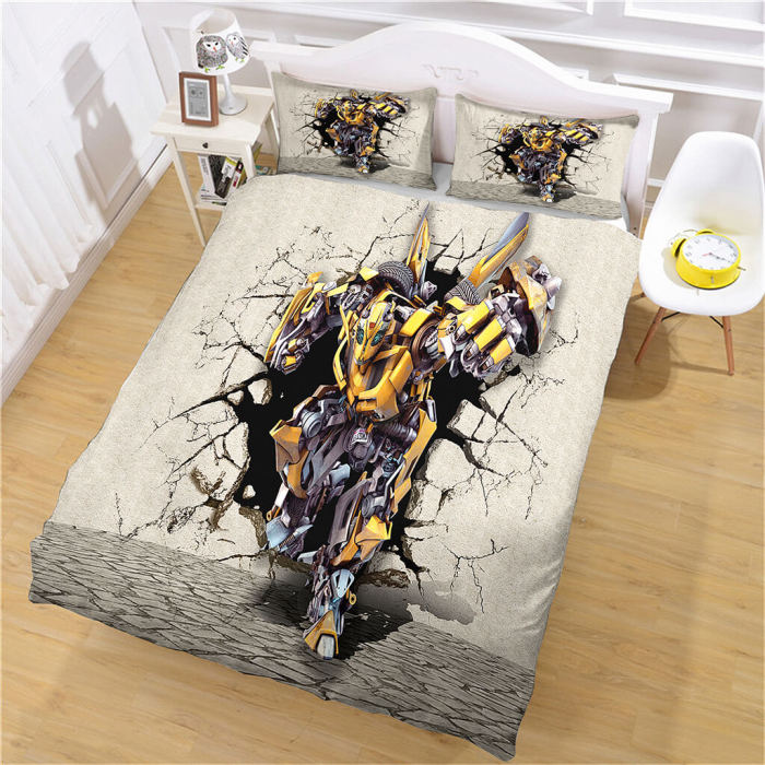 The Transformers Bedding Set Cosplay Quilt Duvet Cover Bed Sheet Sets