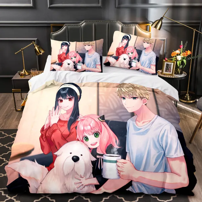 Spy×Family Bedding Set Quilt Duvet Cover Bed Sheet Sets For Kids Gifts