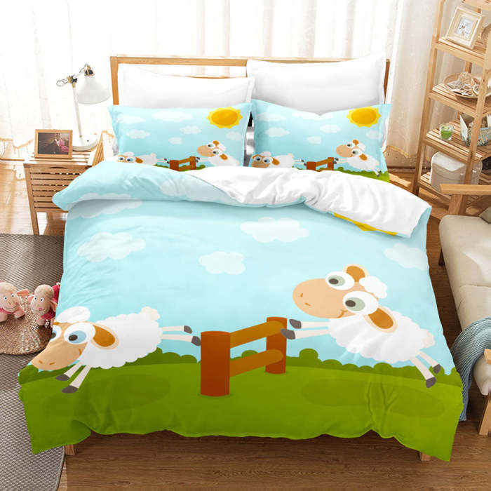 Sheep Bedding Set Quilt Cover Without Filler