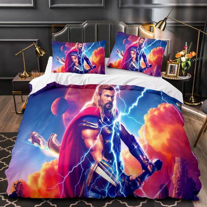 Thor 4 Love And Thunder Bedding Set Duvet Cover