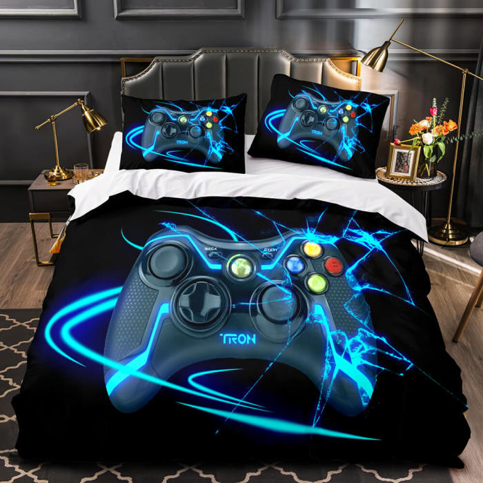 Game Controller Gamepad Bedding Set Quilt Duvet Cover Bed Sheet Sets