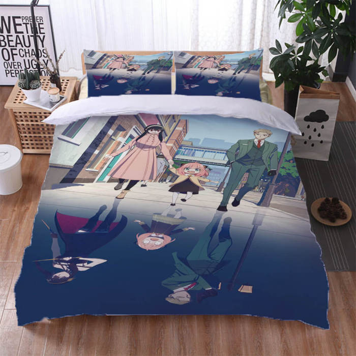 Spy X Family Bedding Set Quilt Duvet Covers Cosplay Bed Sheet Sets